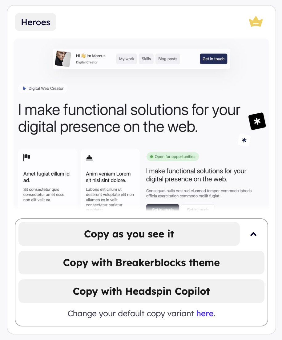 Breaker Blocks detalje visning