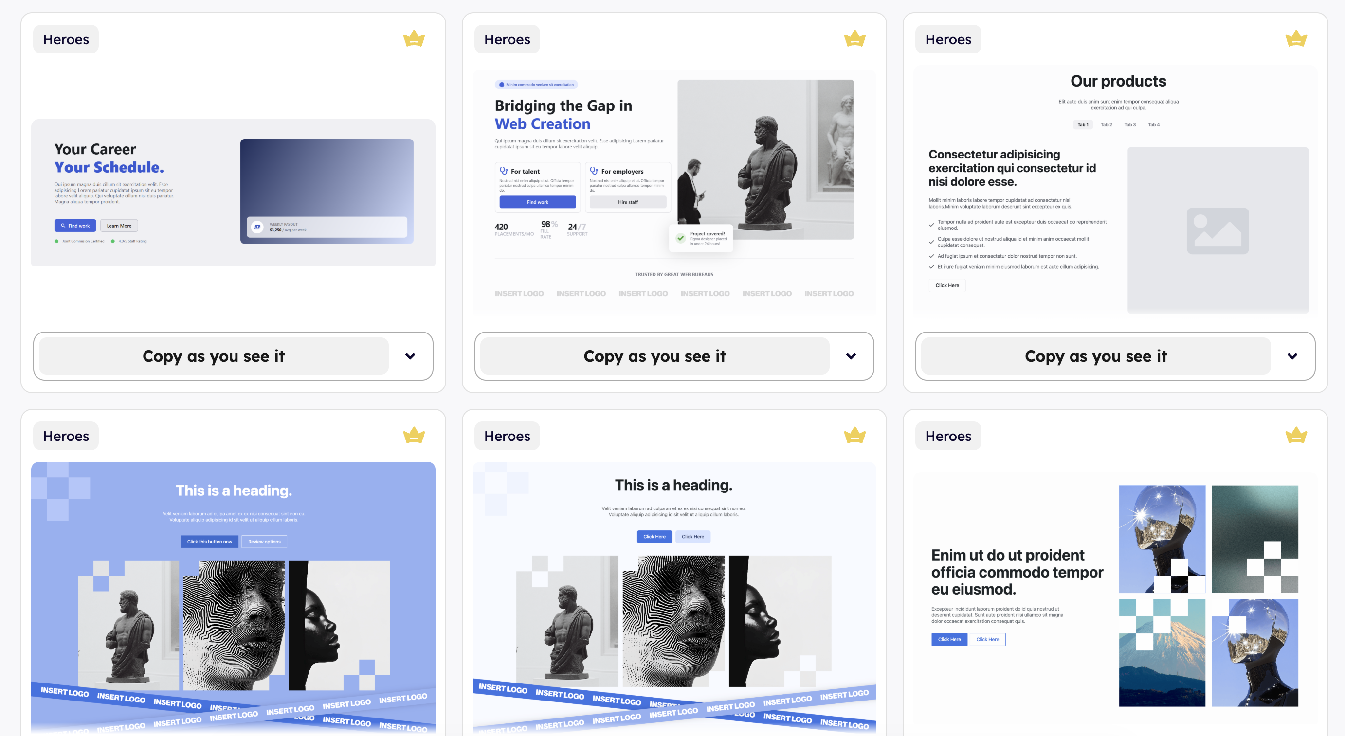 Breaker Blocks sektionsbibliotek oversigt