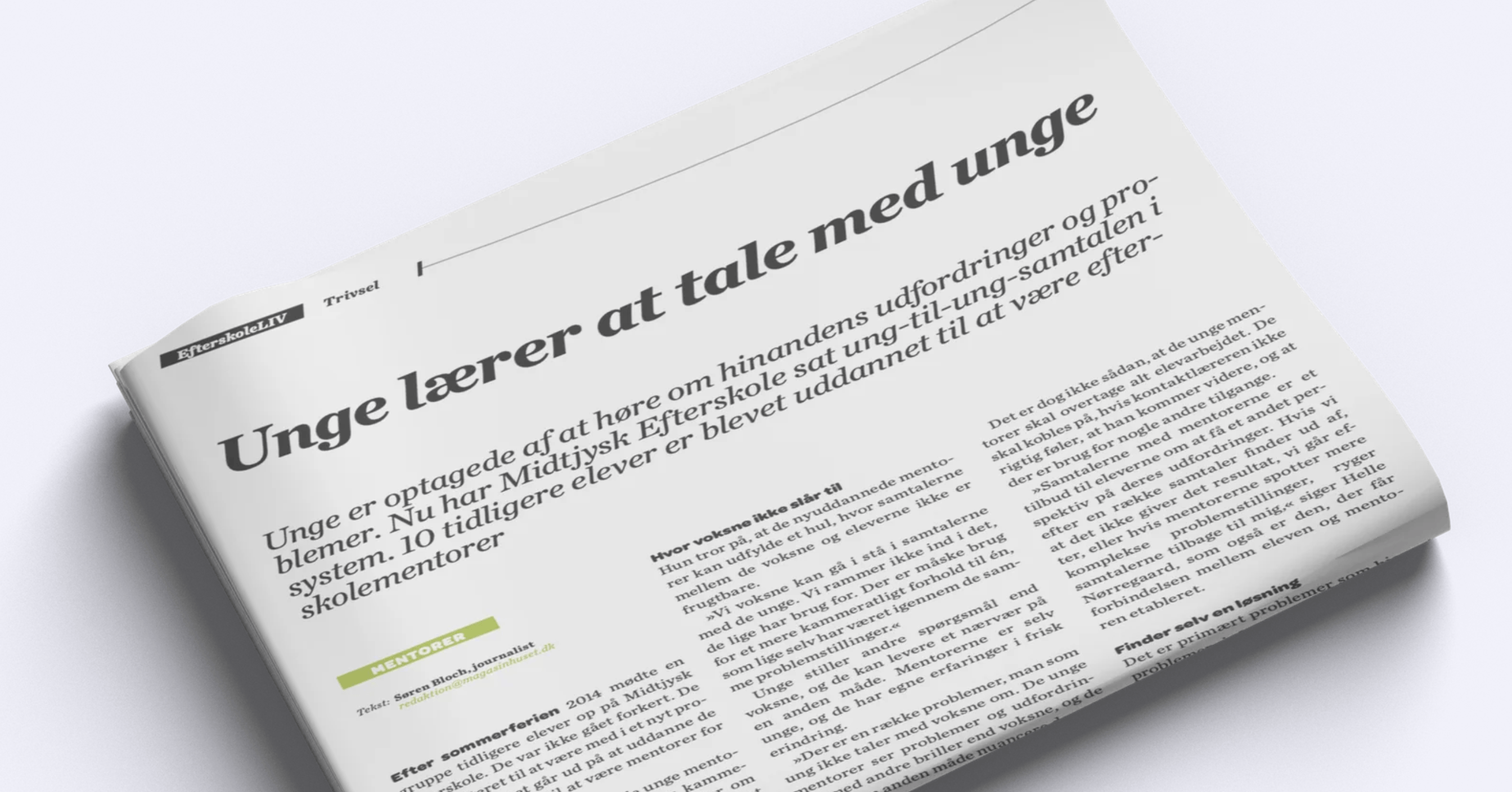 Presseomtale - Unge lærer at tale med unge